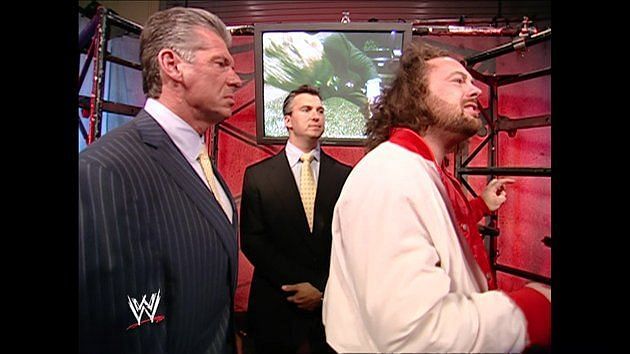 Vince McMahon, Shane McMahon, and Eugene